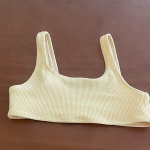 Pastel Yellow H&M Bikini Top